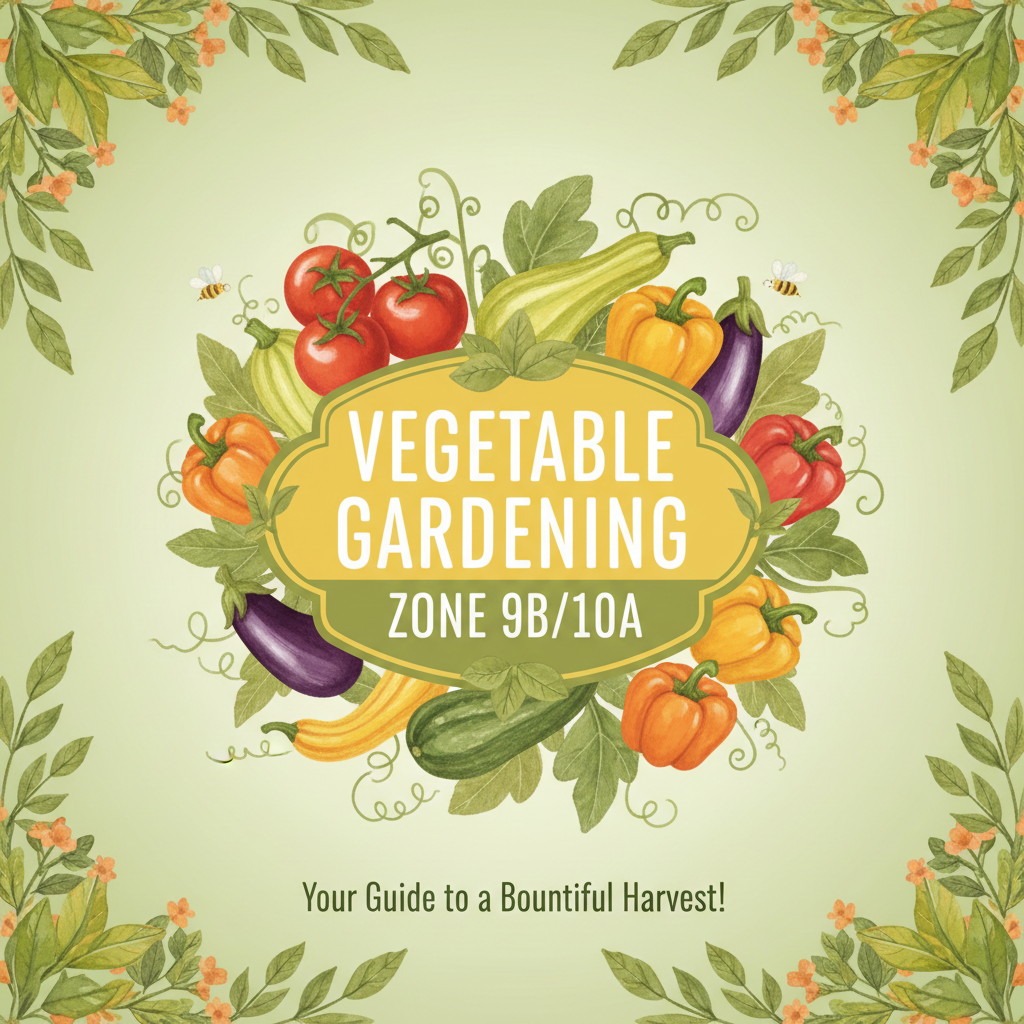 Vegetable Gardening Zone 9B/10A digital guide cover